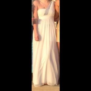 White with embellishments gown